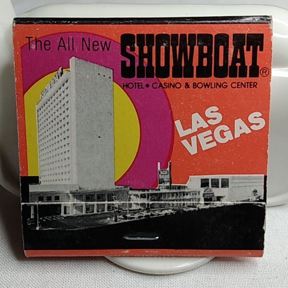 Vintage Showboat Las Vegas Matchbook